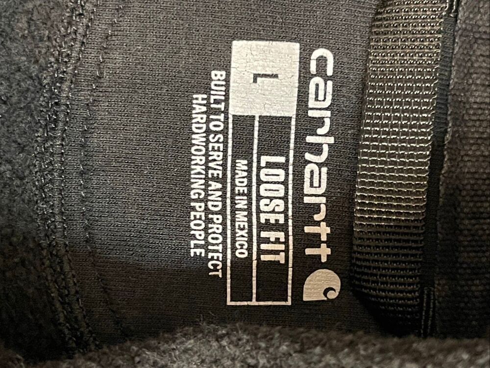 Carhartt loose fit black hoodie large - Picture 6 of 6
